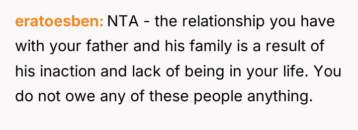 eratoesben NTA - the relationship you have with your father...