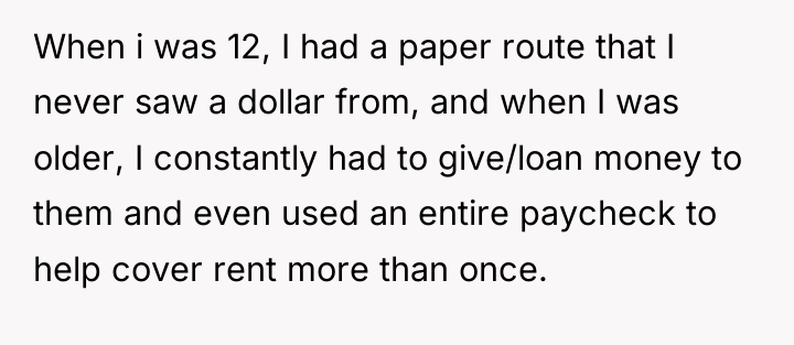 When i was 12, I had a paper route that...