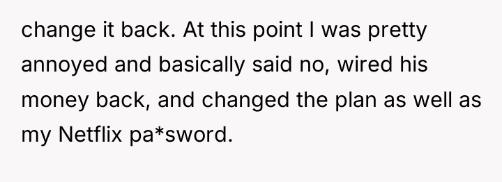 change it back. At this point I was pretty annoyed...