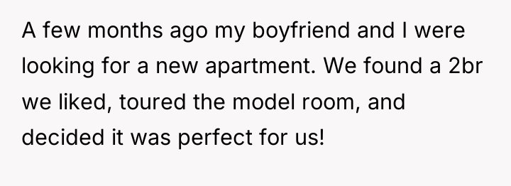 A few months ago my boyfriend and I were looking...