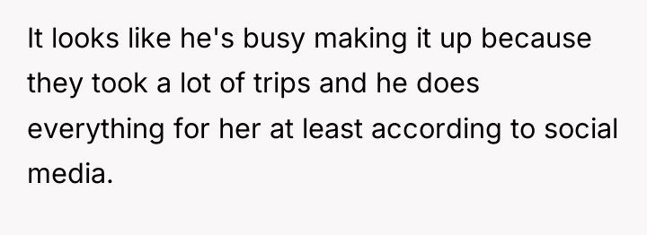 It looks like he's busy making it up because they...