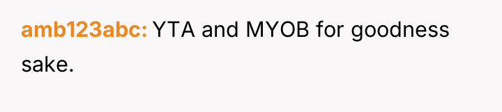 amb123abc YTA and MYOB for goodness sake.