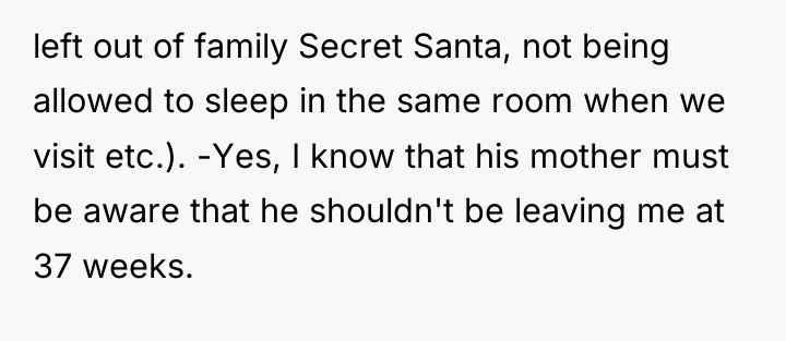 left out of family Secret Santa, not being allowed to...