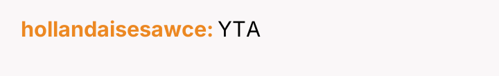 hollandaisesawce YTA