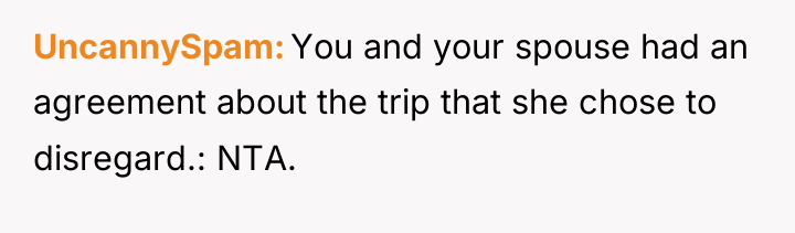 UncannySpam You and your spouse had an agreement about the...