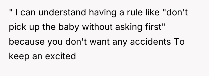 " I can understand having a rule like "don't pick...
