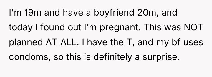 I'm 19m and have a boyfriend 20m, and today I...