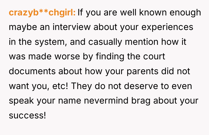 crazyb**chgirl If you are well known enough maybe an interview...