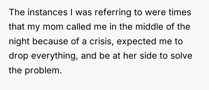 The instances I was referring to were times that my...