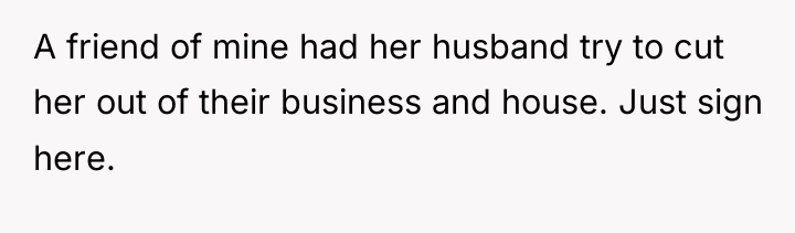 A friend of mine had her husband try to cut...