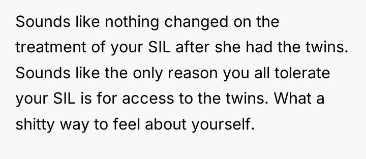 Sounds like nothing changed on the treatment of your SIL...