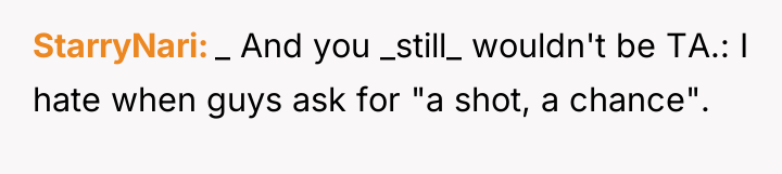 StarryNari _ And you _still_ wouldn't be TA.: I hate...