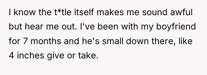 I know the t*tle itself makes me sound awful but...