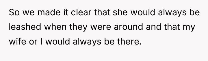 So we made it clear that she would always be...
