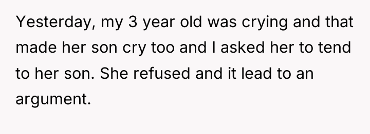 Yesterday, my 3 year old was crying and that made...