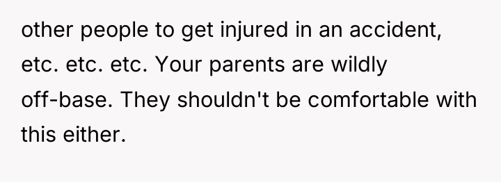 other people to get injured in an accident, etc. etc....
