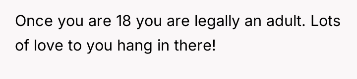 Once you are 18 you are legally an adult. Lots...