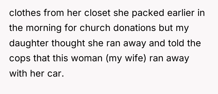 clothes from her closet she packed earlier in the morning...