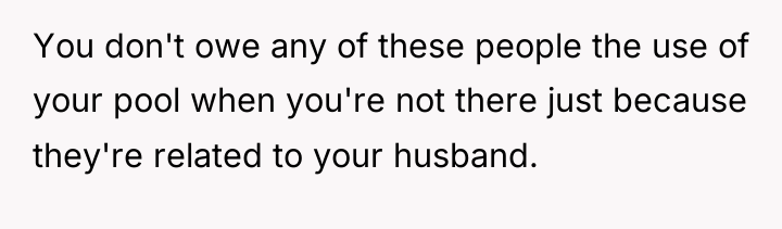 You don't owe any of these people the use of...
