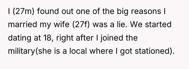 I (27m) found out one of the big reasons I...