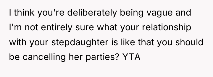 I think you're deliberately being vague and I'm not entirely...