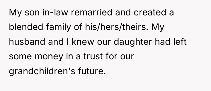 My son in-law remarried and created a blended family of...