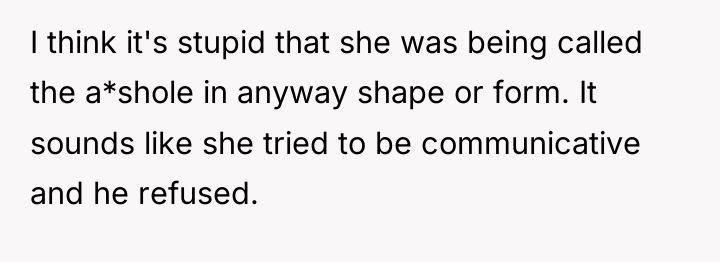 I think it's stupid that she was being called the...