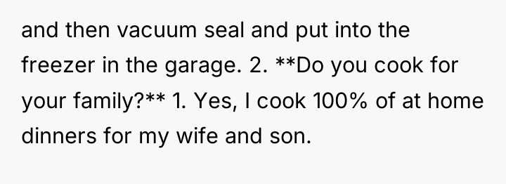 and then vacuum seal and put into the freezer in...