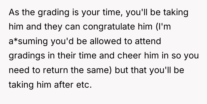 As the grading is your time, you'll be taking him...