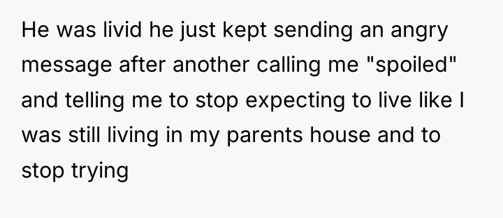 He was livid he just kept sending an angry message...