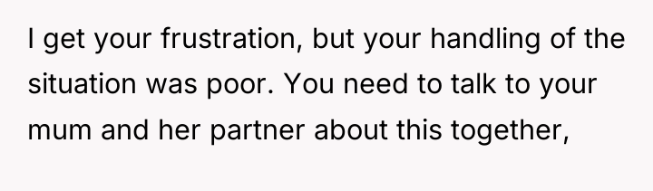 I get your frustration, but your handling of the situation...