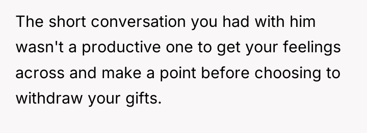 The short conversation you had with him wasn't a productive...