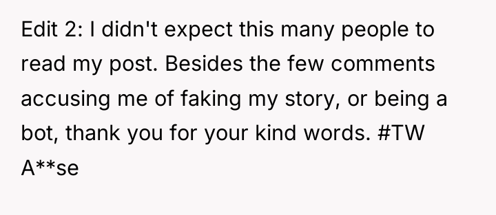 Edit 2: I didn't expect this many people to read...