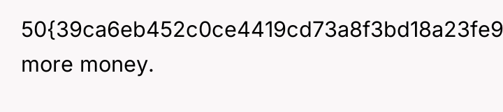 50{39ca6eb452c0ce4419cd73a8f3bd18a23fe95ab4febb092bc2ab1b542eeea82f} more money.