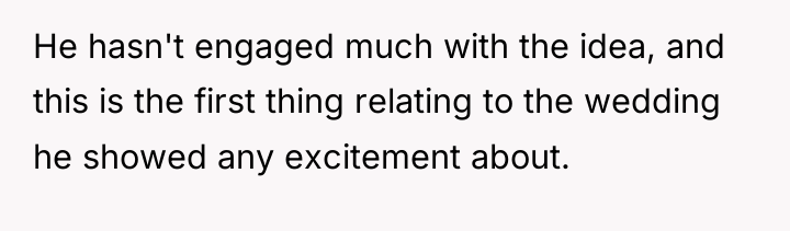 He hasn't engaged much with the idea, and this is...