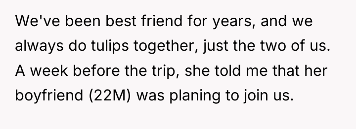 We've been best friend for years, and we always do...