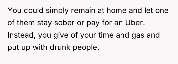 You could simply remain at home and let one of...