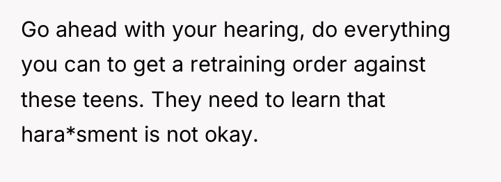 Go ahead with your hearing, do everything you can to...