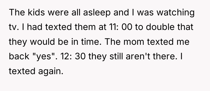 The kids were all asleep and I was watching tv....
