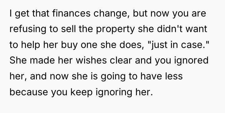 I get that finances change, but now you are refusing...