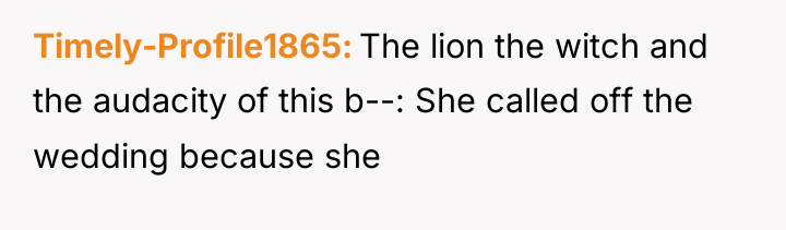 Timely-Profile1865 The lion the witch and the audacity of this...