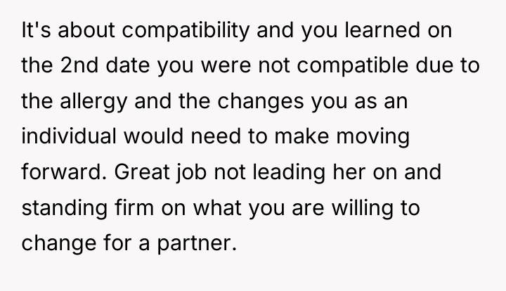 It's about compatibility and you learned on the 2nd date...