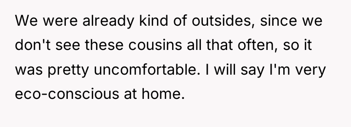 We were already kind of outsides, since we don't see...