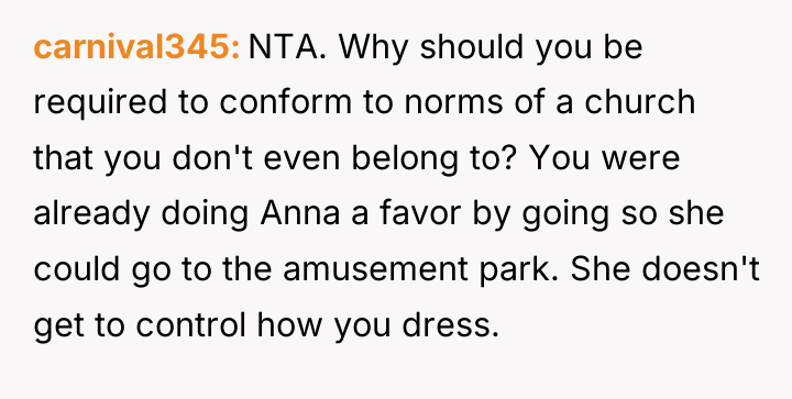 carnival345 NTA. Why should you be required to conform to...