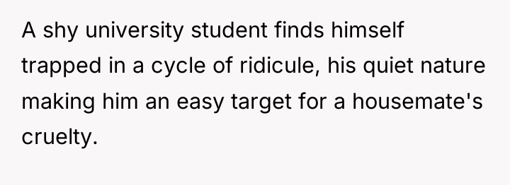 A shy university student finds himself trapped in a cycle...