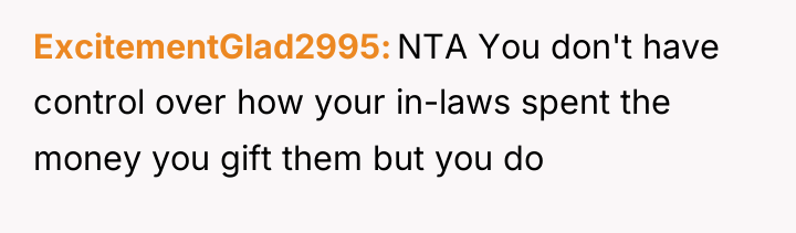 ExcitementGlad2995 NTA You don't have control over how your in-laws...