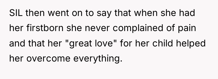 SIL then went on to say that when she had...