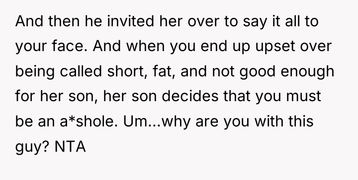 And then he invited her over to say it all...