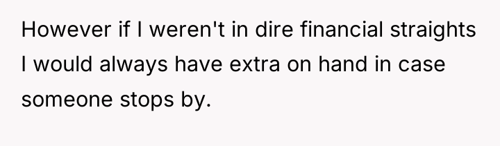 However if I weren't in dire financial straights I would...