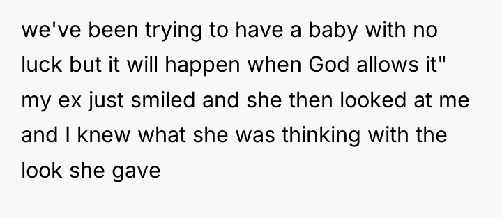we've been trying to have a baby with no luck...